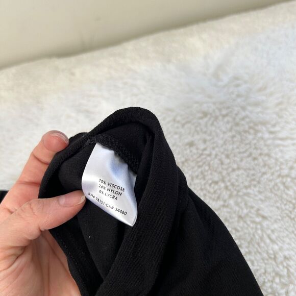 Eileen Fisher Pants Women Small Stretch‎ Viscose Crepe Black Pull On Ankle - Picture 7 of 7